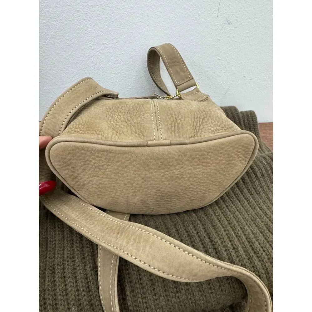 COACH VINTAGE SAGE NUBUCK LEATHER FISHING CREEL HANDBAG 4937 USA (pu20000thrifty